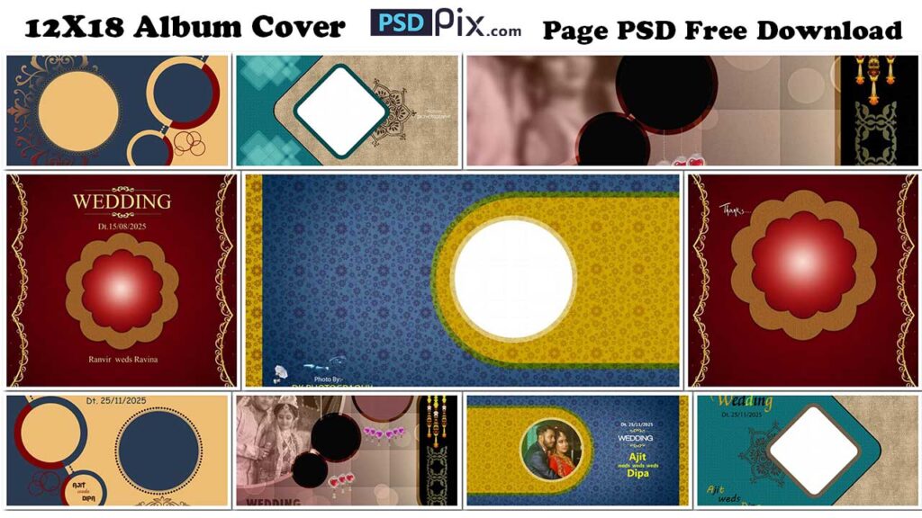 12X18 Album Cover Page PSD Free Download Psdpix PSDPIX COM