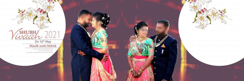 Indian Wedding Album Cover Design PSD