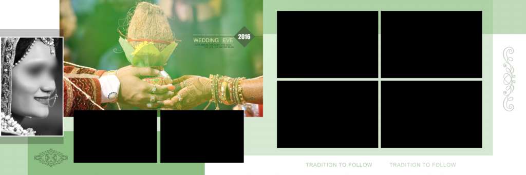 PSD Wedding Photo Album Design Templates 