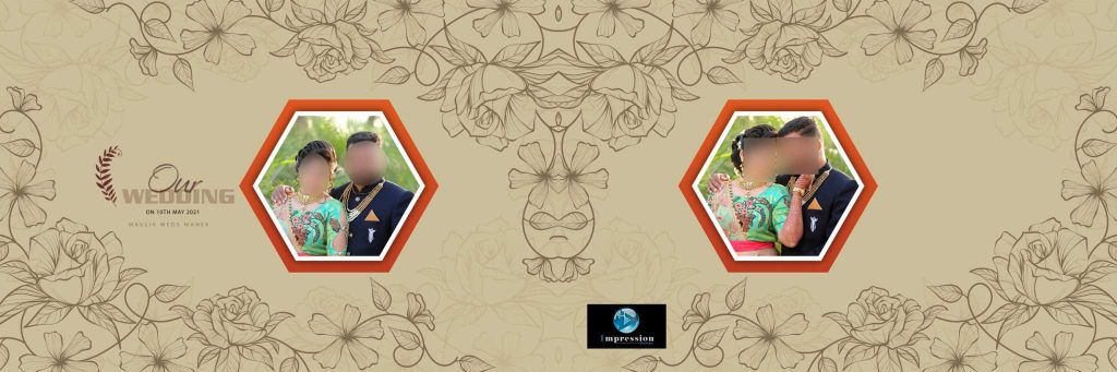 Wedding Album Cover Page Design PSD Free Download 12X36 2021