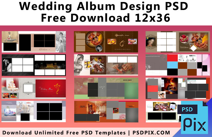 Download Wedding Album Design Psd Free Download 12x36