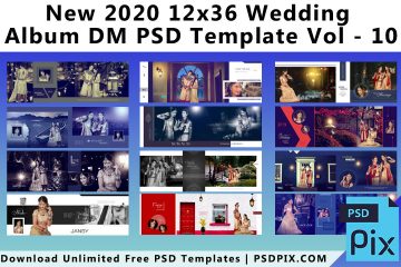 Download 25 Wedding Album Dm 12x36 Psd Templates