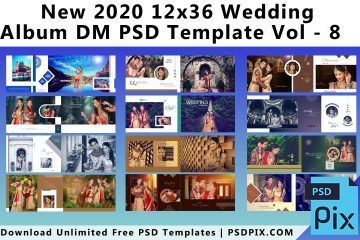 Download 25 Wedding Album Dm 12x36 Psd Templates