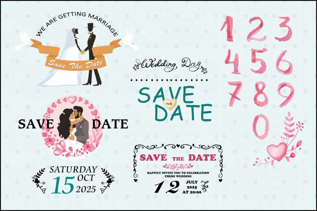 Wedding Save The Date PSD Free Download