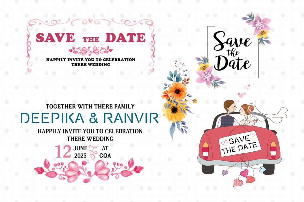 Wedding Save The Date PSD Free Download