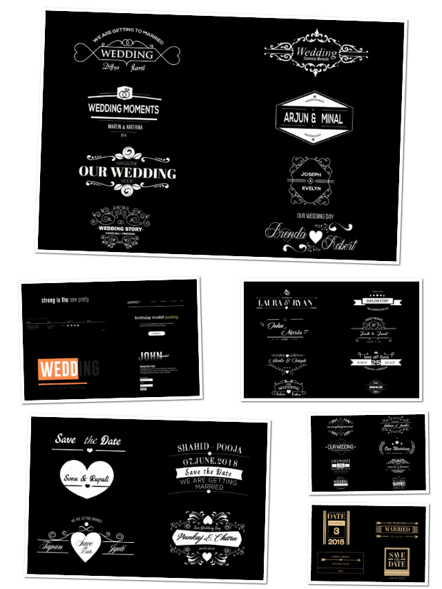 Wedding Title PSD Free Download