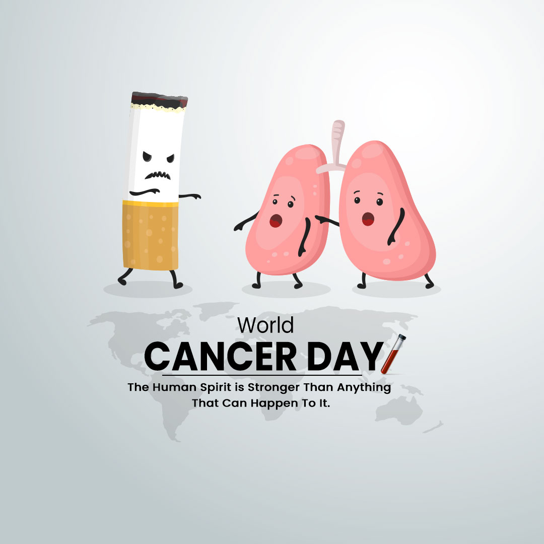 cancer day poster square psd template free download