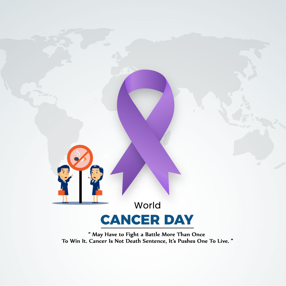 cancer day poster square psd template free download