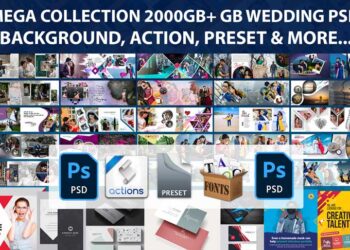 2000+ GB Wedding PSD Data, Background, Action, Preset & More | Mega Collection
