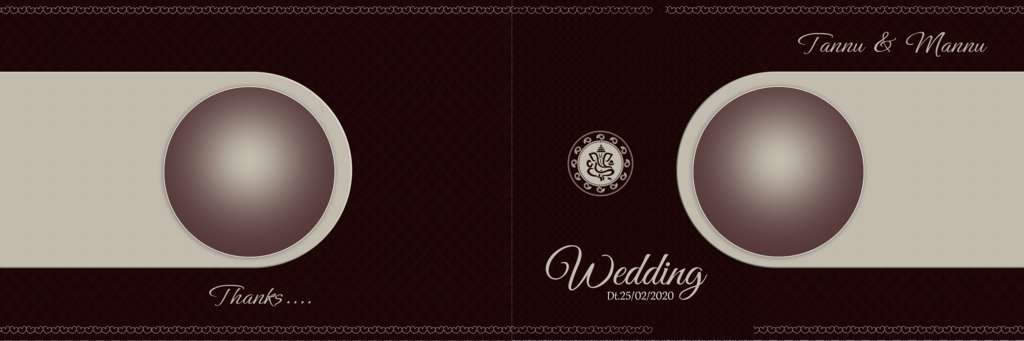 Wedding Album Cover PSD Free Download 12X36