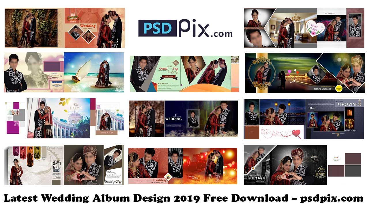 Latest Wedding Album Design 2019 Free Download – psdpix.com - PSDPIX.COM