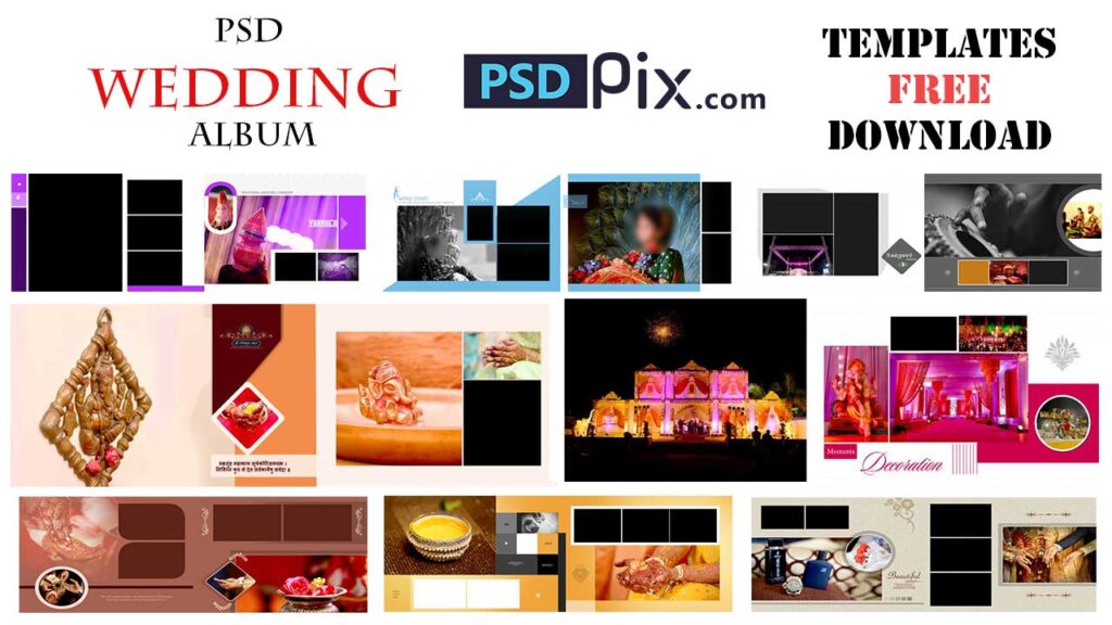 Psd Wedding Album Templates Free Download – Psdpix.com - Psdpix.com