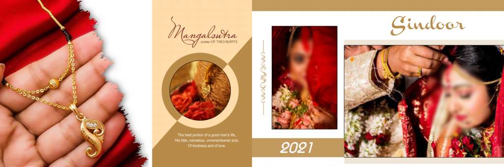 12X36 Wedding Album Vidhi PSD Templates