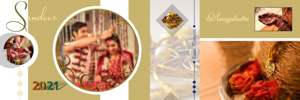 12X36 Wedding Album Vidhi PSD Templates