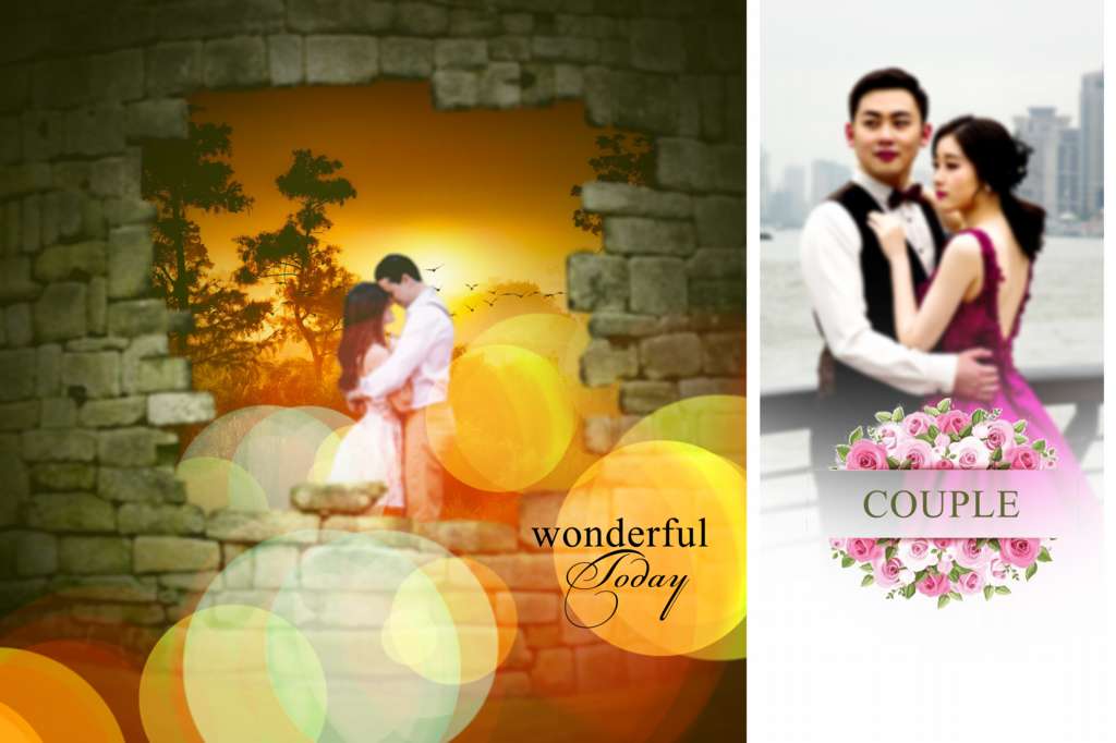 16X24 Wedding Album Design PSD for Free Download