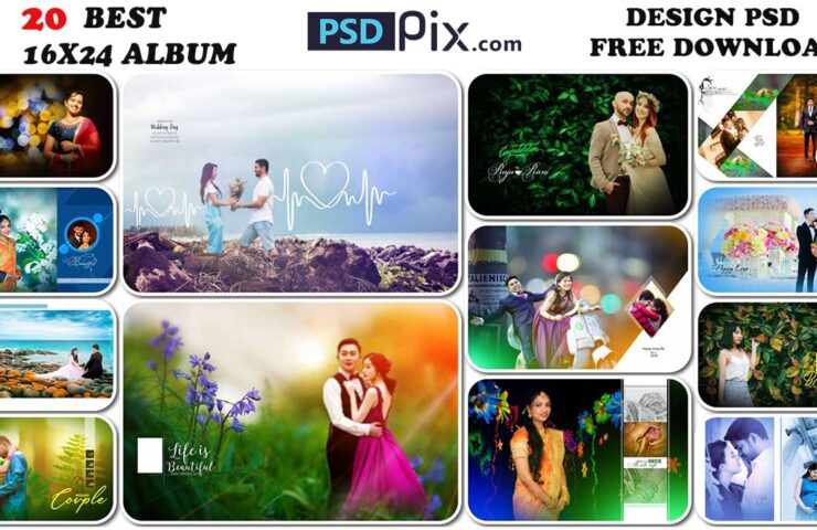 16X24 Album PSD