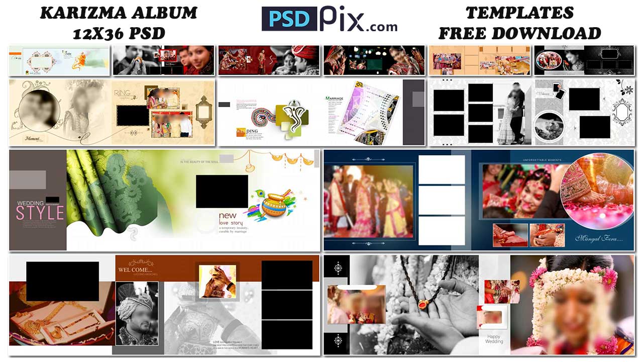 Karizma Album 12X36 PSD Templates Free Download Vol-31 - PSDPIX.COM