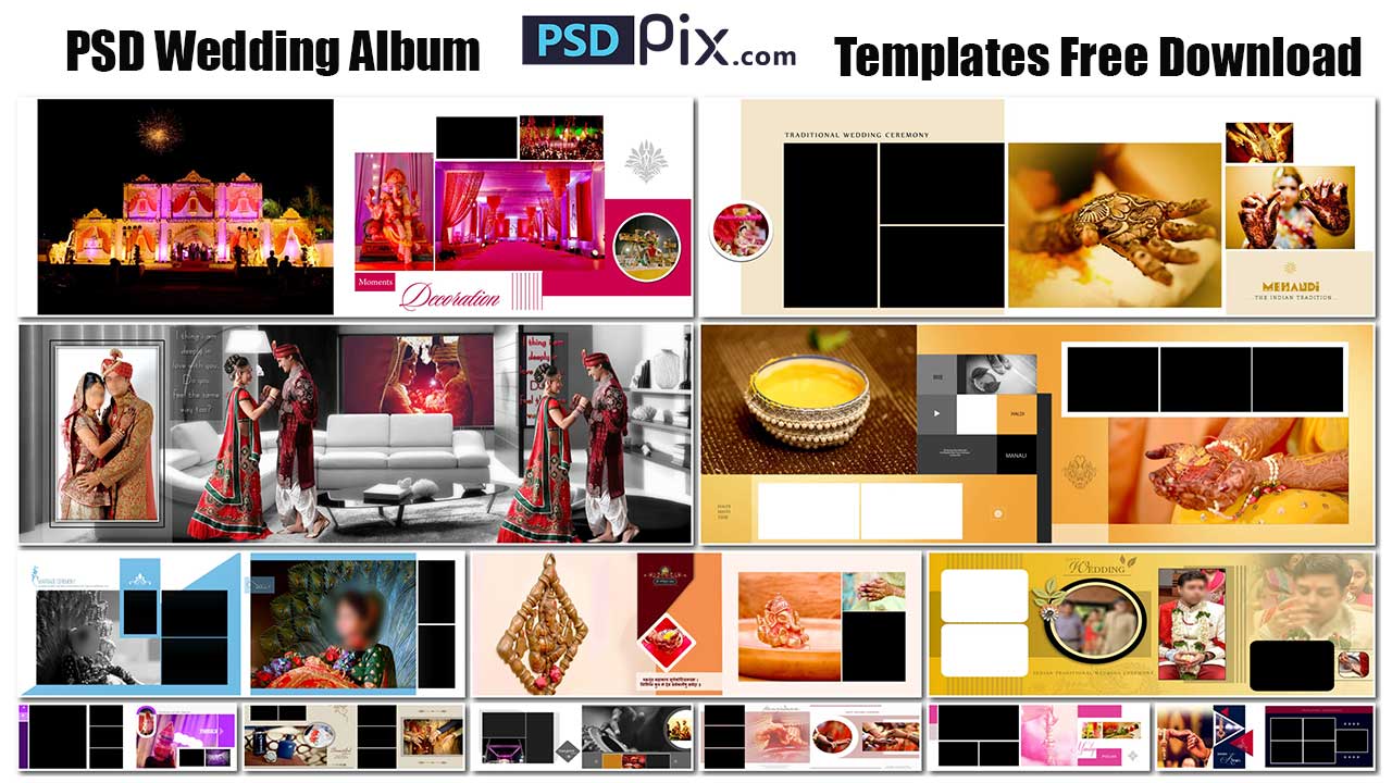 PSD Wedding Album Templates Free Download - PSDPIX.COM