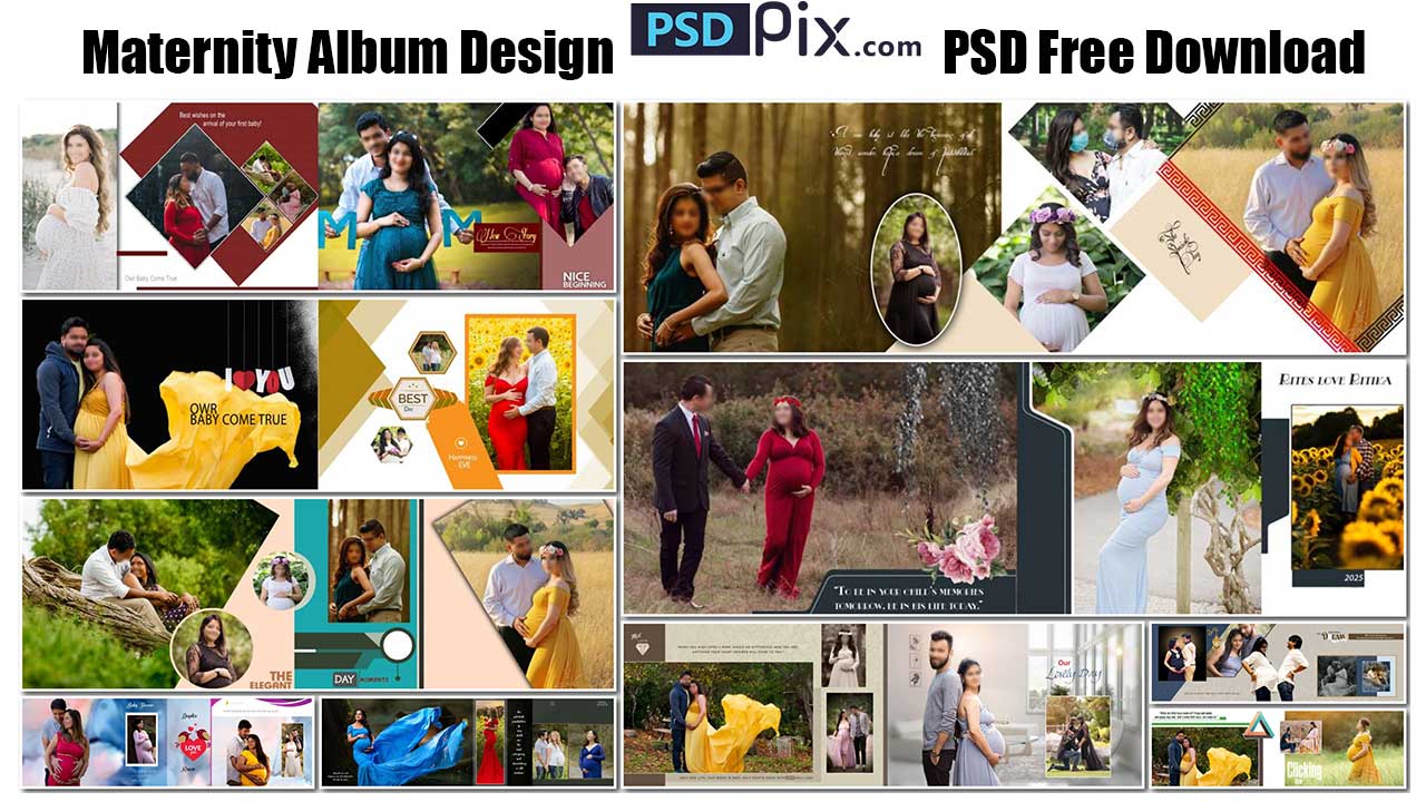 Maternity Album Design PSD Free Download Vol PSDPIX COM