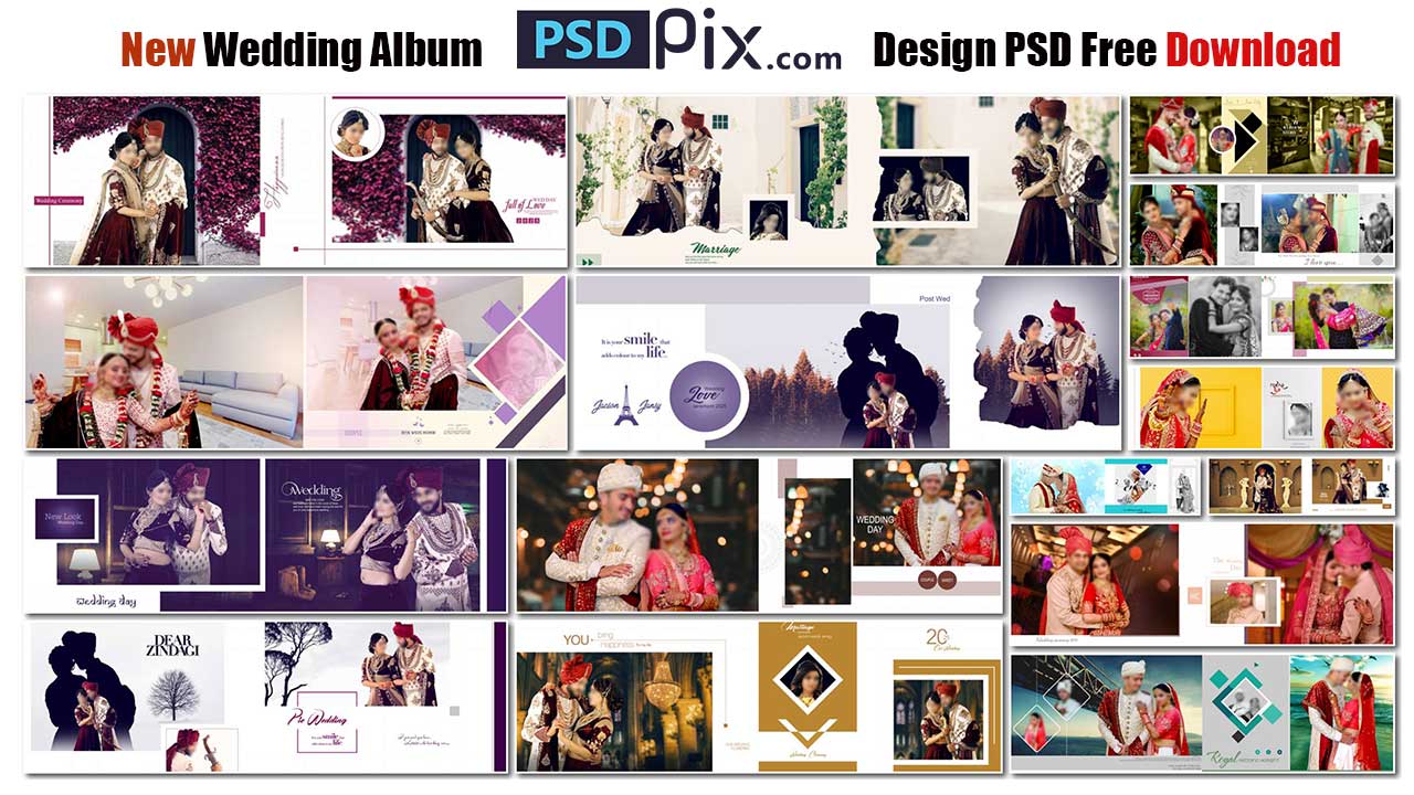 New Wedding Album Design PSD Free Download - PSDPIX.COM