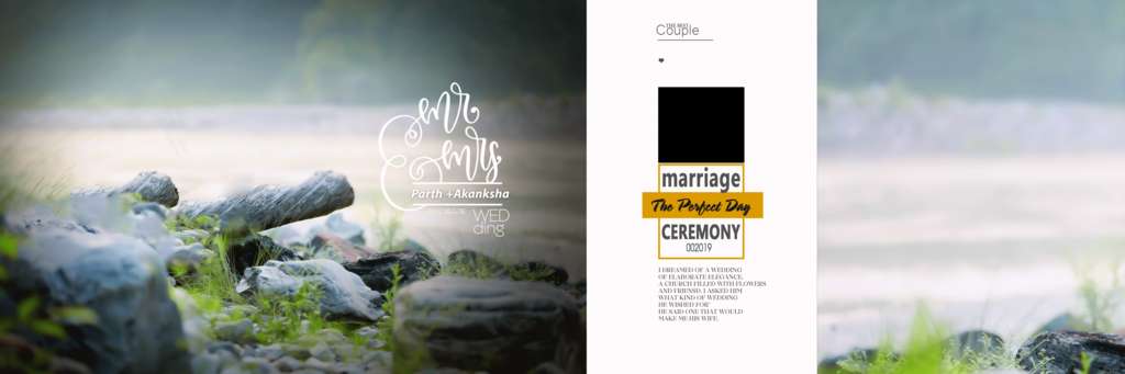 12X36 Wedding Album PSD Templates Collection Fully Editable