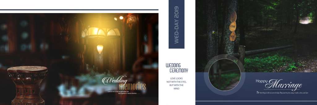 12X36 Wedding Album PSD Templates Collection Fully Editable
