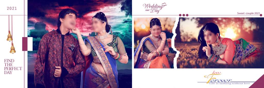 12X36 Indian Wedding Album Templates PSD