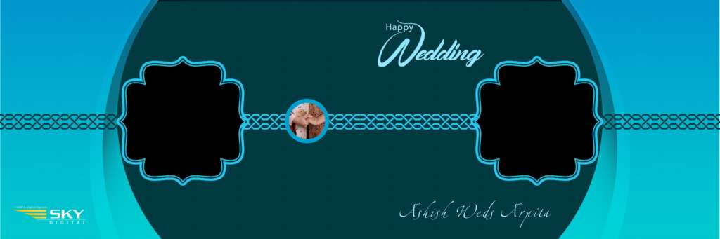 Wedding Album Cover Page Design PSD Free Download 12X36