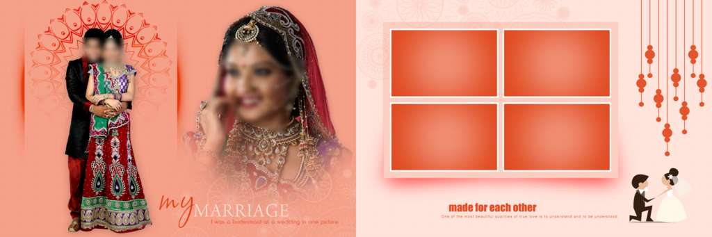 Indian Wedding Photo Album PSD Templates Free Download